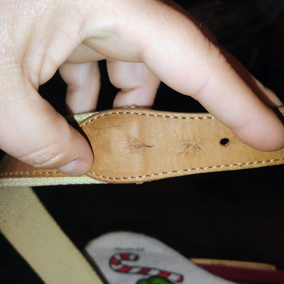 Guy Harvey Tan Belt with Blue Marlin Embroidery Sz 38 - Picture 4 of 4